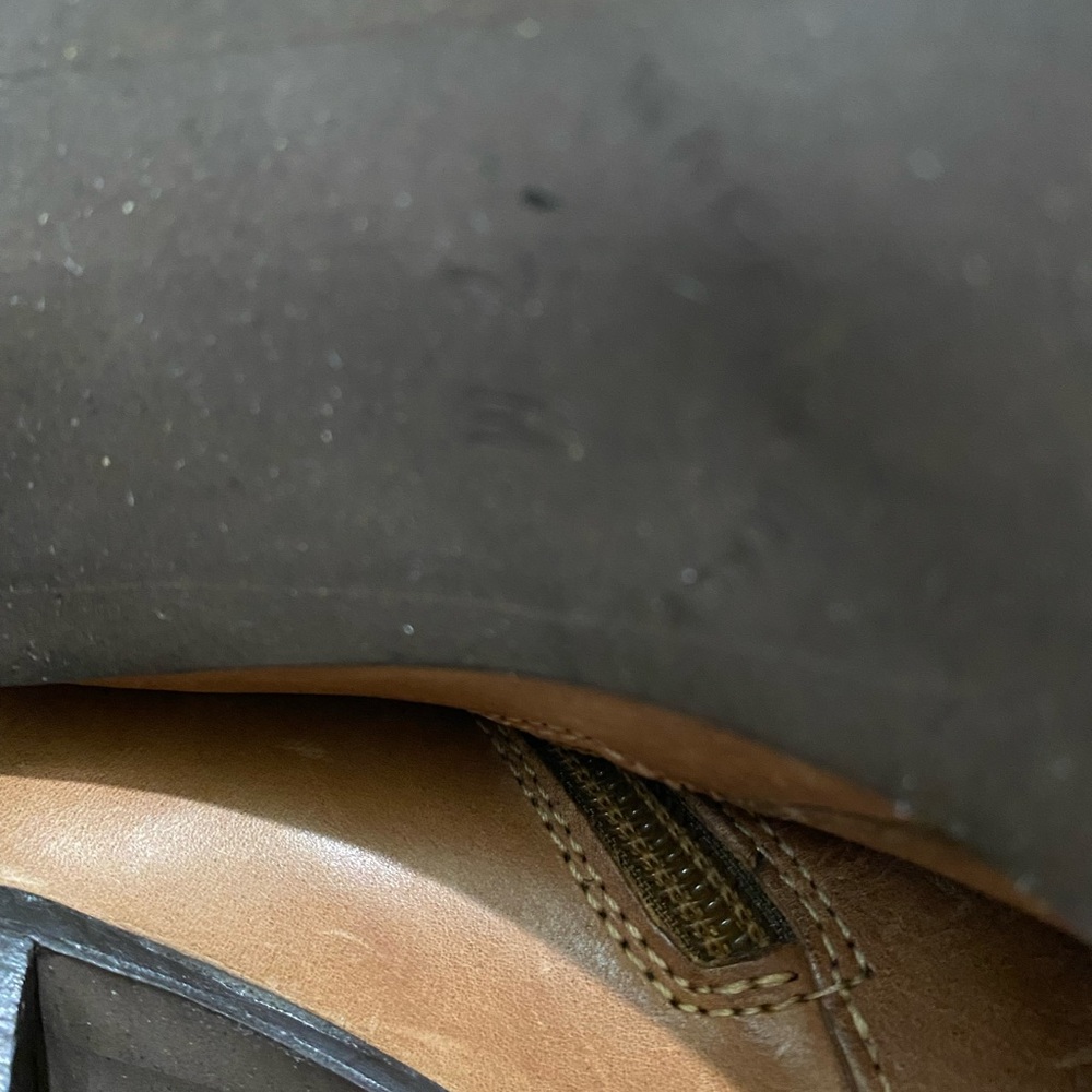 Eddie Bauer Womens Boots, Cognac, Leather Upper & Lining, Made in Italy, Size 7M - Picture 6 of 8